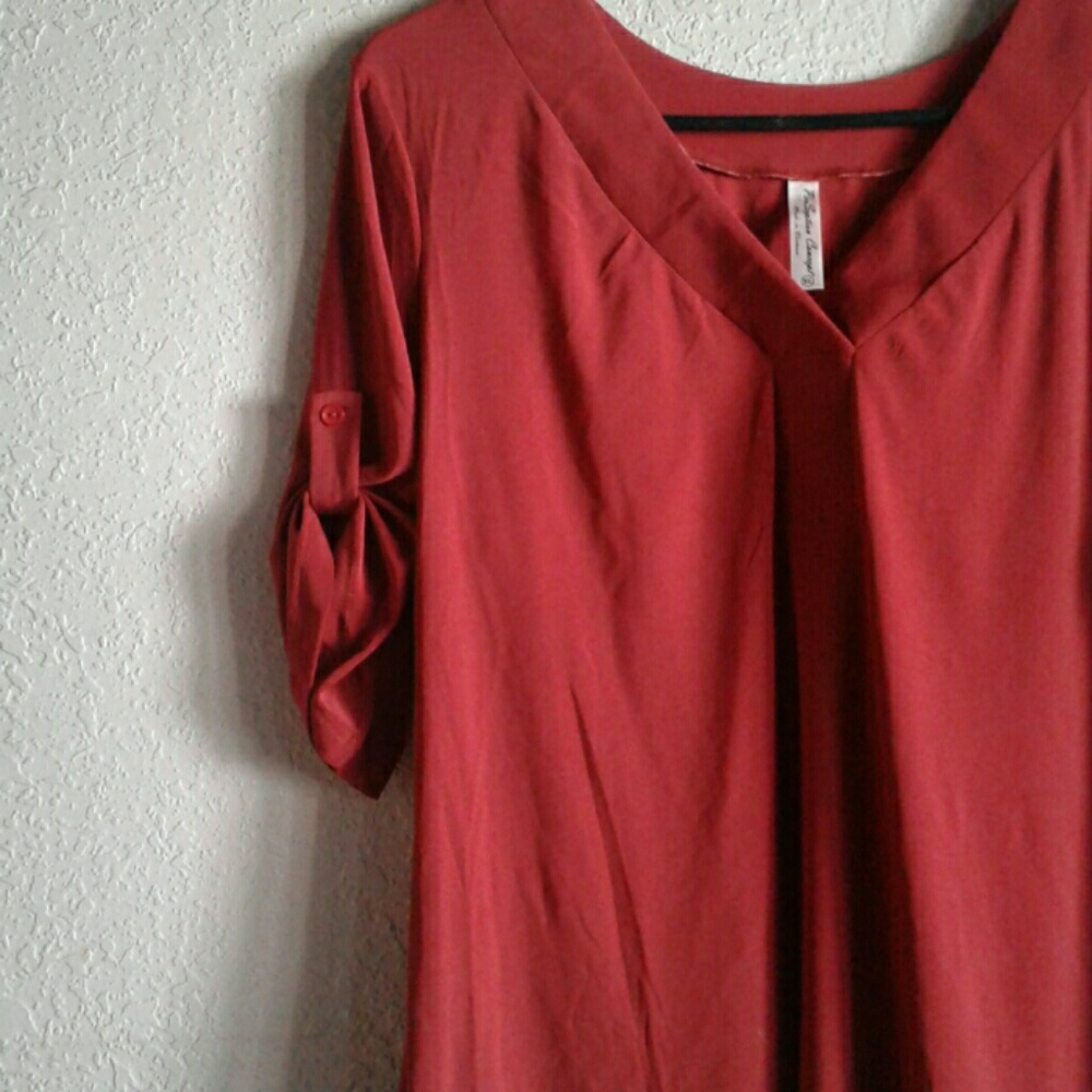 V- neck blouse 3/4 sleeve PerSeption Concept